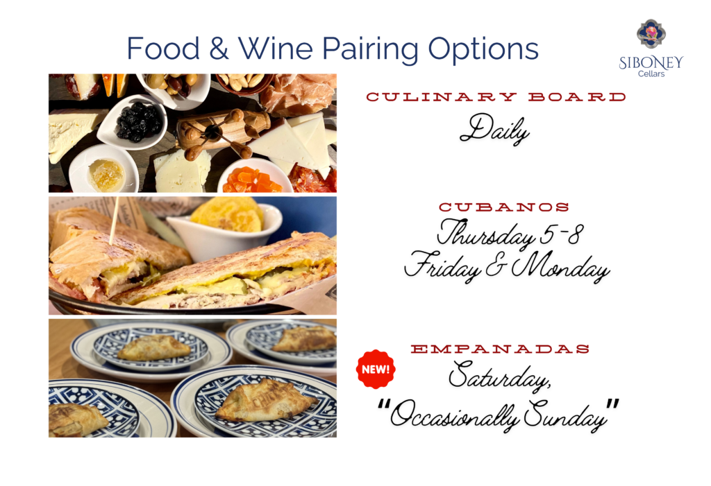 Food and Wine Pairing Options